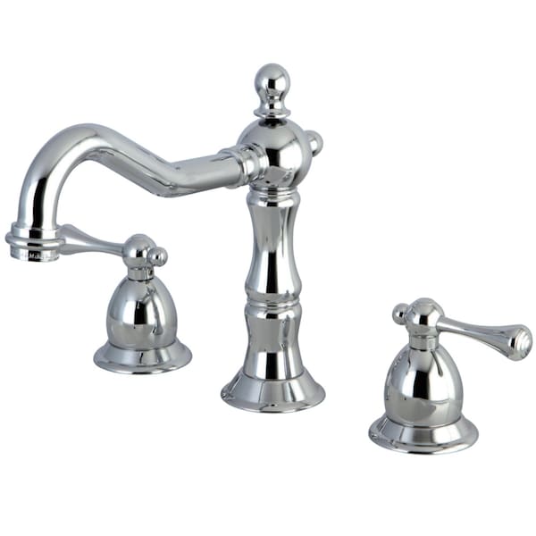 KS1971BL 8" Widespread Bathroom Faucet, Polished Chrome